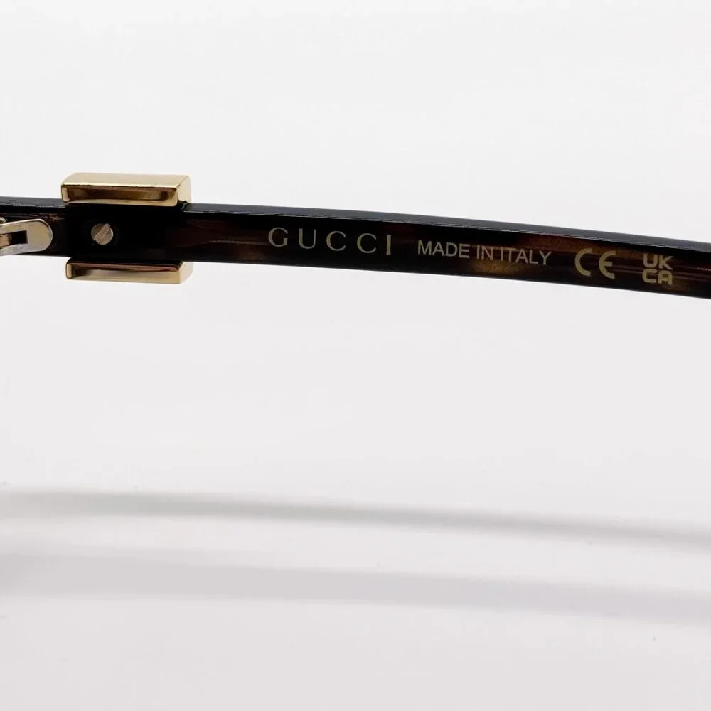 NEW GUCCI GG1683O 003 EYEGLASSES WOMEN HAVANA EYEWEAR